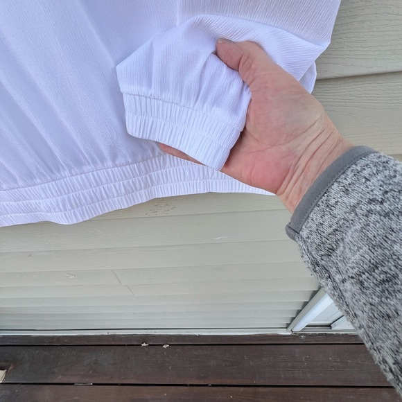 Athleta Amalfi UPF Bomber | Sheer White | Size XL - Picture 7 of 11